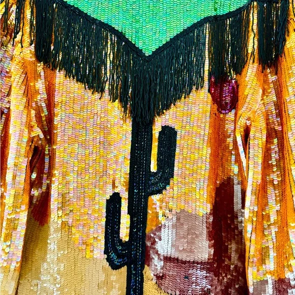 Cactus Desert Sequins Jacket - Picture 12 of 16